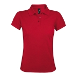 Polo pour femmes en polyester et coton 200 g/m² SOL'S Prime couleur rouge cinquième vue