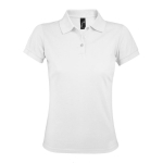 Polo pour femmes en polyester et coton 200 g/m² SOL'S Prime couleur blanc neuvième vue