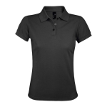 Polo pour femmes en polyester et coton 200 g/m² SOL'S Prime couleur gris foncé huitième vue