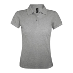 Polo pour femmes en polyester et coton 200 g/m² SOL'S Prime couleur gris chiné