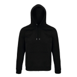 Sweat à capuche unisexe en éco-matériaux 280 g/m² Stellar couleur noir