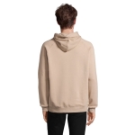 Sweat à capuche unisexe en éco-matériaux 280 g/m² Stellar couleur beige troisième vue photographique