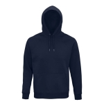 Sweat à capuche unisexe en éco-matériaux 280 g/m² Stellar couleur bleu marine