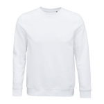 Sweat unisexe avec logo en matériaux écologiques 280 g/m² SOL'S Comet couleur blanc neuvième vue
