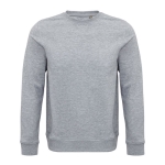 Sweat unisexe avec logo en matériaux écologiques 280 g/m² SOL'S Comet couleur gris chiné