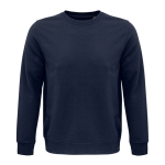 Sweat unisexe avec logo en matériaux écologiques 280 g/m² SOL'S Comet couleur bleu marine