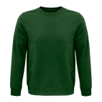 Sweat unisexe avec logo en matériaux écologiques 280 g/m² SOL'S Comet couleur vert foncé vue d'ambiance