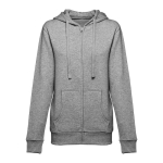 Sweat pour femmes en coton et polyester 320 g/m² THC Amsterdam couleur gris chiné