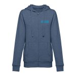 Sweat pour femmes en coton et polyester 320 g/m² THC Amsterdam avec zone d'impression
