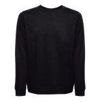 Sweat en molleton italien, coton et polyester 240 g/m² THC Colombo couleur noir première vue