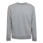 Sweat en molleton italien, coton et polyester 240 g/m² THC Colombo couleur gris chiné première vue