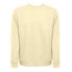 Sweat en molleton italien, coton et polyester 240 g/m² THC Colombo couleur jaune clair première vue