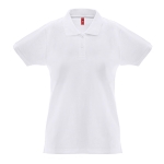 Polo pour femmes multiples coloris en coton 240 g/m² THC Monaco couleur blanc première vue