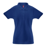 Polo publicitaire femmes en coton et polyester 200 g/m² THC Berlin couleur bleu roi première vue