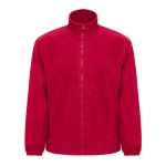 Veste polaire personnalisée, polyester haute densité 300 g/m² THC Gama couleur rouge première vue