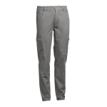 Pantalon de travail publicitaire en coton 240 g/m² THC Tallinn couleur gris foncé