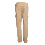 Pantalon de travail publicitaire en coton 240 g/m² THC Tallinn couleur marron clair deuxième vue