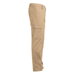 Pantalon de travail publicitaire en coton 240 g/m² THC Tallinn couleur marron clair troisième vue