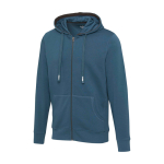 Sweat à capuche en coton et polyester 300 g/m² Elevate Life couleur cyan