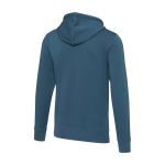 Sweat à capuche en coton et polyester 300 g/m² Elevate Life couleur cyan deuxième vue arrière