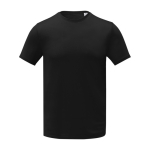 T-shirt avec logo brodé en polyester 105 g/m² Elevate Essentials couleur noir deuxième vue frontale