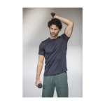 T-shirt avec logo brodé en polyester 105 g/m² Elevate Essentials couleur noir image nature morte