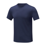 T-shirt avec logo brodé en polyester 105 g/m² Elevate Essentials couleur bleu marine deuxième vue frontale