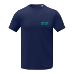 T-shirt avec logo brodé en polyester 105 g/m² Elevate Essentials avec zone d'impression