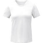 T-shirt technique femme, maille polyester 105 g/m² Elevate Essentials couleur blanc deuxième vue frontale