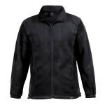 Veste polaire d'entreprise en plastique recyclé 280 g/m² MKT Diston couleur noir