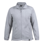 Veste polaire d'entreprise en plastique recyclé 280 g/m² MKT Diston couleur gris