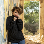 Veste polaire d'entreprise en plastique recyclé 280 g/m² MKT Diston vue d'ambiance