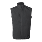 Gilet softshell recyclé respirant et imperméable 300 g/m² MKT Jandro couleur noir