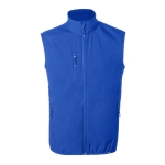 Gilet softshell recyclé respirant et imperméable 300 g/m² MKT Jandro couleur bleu