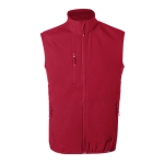 Gilet softshell recyclé respirant et imperméable 300 g/m² MKT Jandro couleur rouge