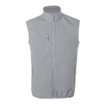 Gilet softshell recyclé respirant et imperméable 300 g/m² MKT Jandro couleur gris