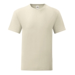 T-shirt économique en coton sérigraphié 150 g/m² Fruit of the Loom couleur naturel