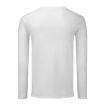 T-shirt imprimé à manches longues en coton 150 g/m² Fruit of the Loom couleur blanc deuxième vue