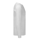 T-shirt imprimé à manches longues en coton 150 g/m² Fruit of the Loom couleur blanc troisième vue