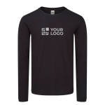 T-shirt imprimé à manches longues en coton 150 g/m² Fruit of the Loom vue principale