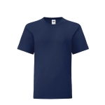 T-shirt pour garçons 100% coton 150 g/m² Fruit of the Loom couleur bleu marine
