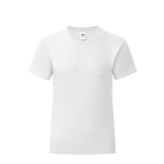 T-shirt pour filles 100% coton 150 g/m² Fruit of the Loom couleur blanc