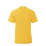 T-shirt pour filles 100% coton 150 g/m² Fruit of the Loom couleur jaune deuxième vue