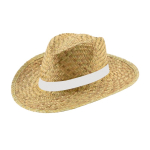 Chapeau de paille avec ruban sublimé en couleur Summertime Sublim couleur blanc