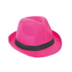 Chapeau en plastique de différentes couleurs, ruban inclus