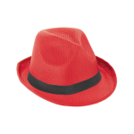 Chapeau en plastique de différentes couleurs, ruban inclus