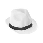 Chapeau en plastique de différentes couleurs, ruban inclus