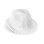 Chapeau en plastique de différentes couleurs, ruban inclus