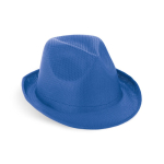 Chapeau en plastique de différentes couleurs, ruban inclus