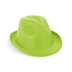 Chapeau en plastique de différentes couleurs, ruban inclus